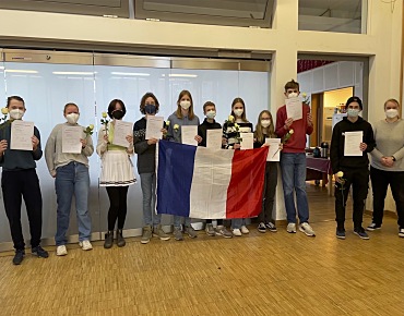 Hier sehen Sie ein Bild der Schüler:innen.