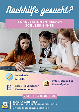 Hier sehen Sie den Flyer von Nachhilfe gesucht.